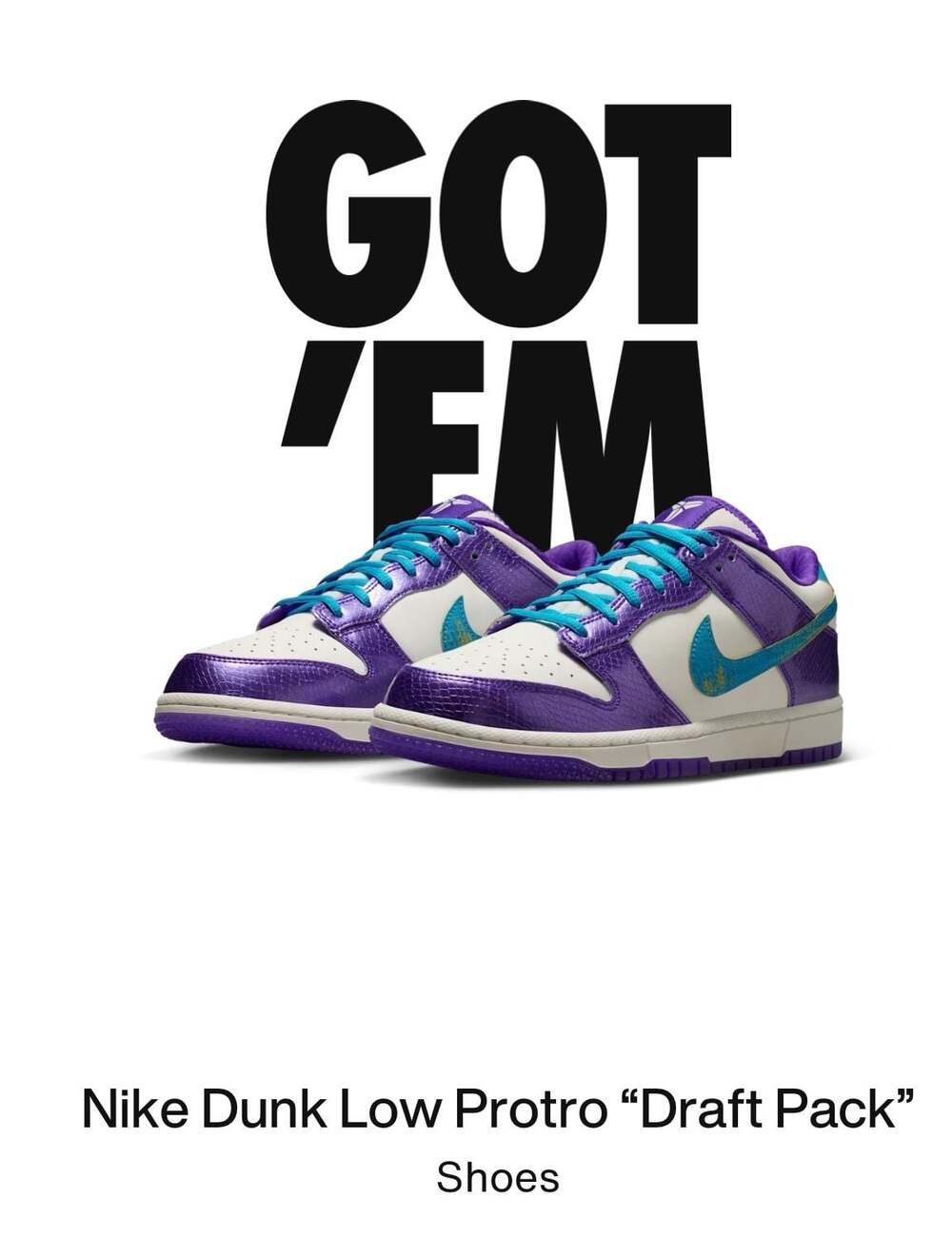 Nike Kobe Bryant x Dunk Low Protro 'Draft Day' (IM0586-500)